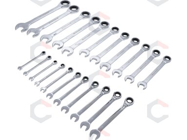 Terkšlinių raktų rinkinys | 6 - 32 mm | 22 vnt. (30009) Terkšlinių raktų rinkinys | 6 - 32 mm | 22 vnt. (30009)