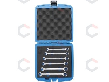 Terkšlinių raktų rinkinys | 8 - 13 mm | 6 vnt. (6502) Terkšlinių raktų rinkinys | 8 - 13 mm | 6 vnt. (6502)