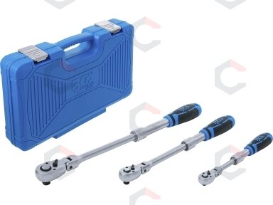 Terkšlių rinkinys | ištraukiamos šarnyrinės | 6,3 mm (1/4") / 10 mm (3/8") / 12,5 mm (1/2") | 3 vnt. (25128)
