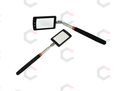 Teleskopinis kvadratinis veidrodis | 285 - 870 mm | su 2 Led (9302V) 3