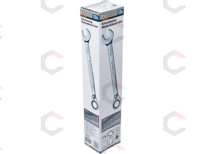 Terkšlinių raktų rinkinys | su reversu | 8 - 19 mm | 12 vnt. (30008) 3 Terkšlinių raktų rinkinys | su reversu | 8 - 19 mm | 12 vnt. (30008) 3