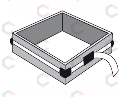 Terkšlinis diržas | su 4 apsauginiais kampukais | 5 x 25 mm (3554) 4 Terkšlinis diržas | su 4 apsauginiais kampukais | 5 x 25 mm (3554) 4