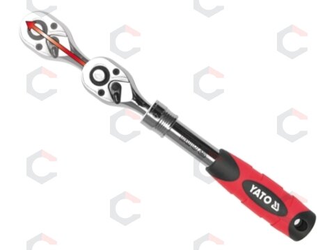 Terkšlė galvutėms teleskopinė | 6.3 mm (1/4") | 150-200 mm (YT-0297) 1 Terkšlė galvutėms teleskopinė | 6.3 mm (1/4") | 150-200 mm (YT-0297) 1