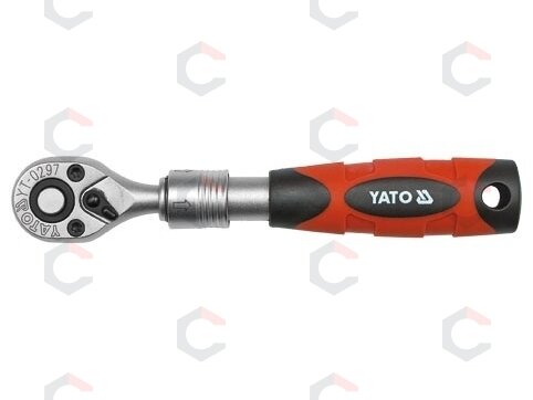 Terkšlė galvutėms teleskopinė | 6.3 mm (1/4") | 150-200 mm (YT-0297) Terkšlė galvutėms teleskopinė | 6.3 mm (1/4") | 150-200 mm (YT-0297)