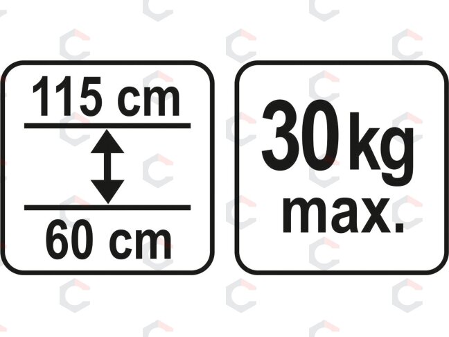 Teleskopinė atrama įtvaras | 60 -115 cm (YT-64551) 2
