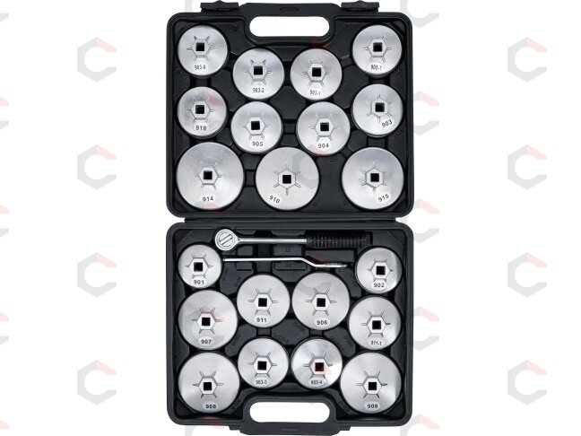 Tepalo filtro lėkštelių rinkinys | lietas aliuminis | 12,5 mm (1/2") | 23 vnt. (1035) 3 Tepalo filtro lėkštelių rinkinys | lietas aliuminis | 12,5 mm (1/2") | 23 vnt. (1035) 3
