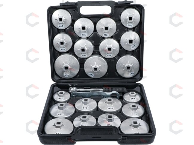 Tepalo filtro lėkštelių rinkinys | lietas aliuminis | 12,5 mm (1/2") | 23 vnt. (1035) Tepalo filtro lėkštelių rinkinys | lietas aliuminis | 12,5 mm (1/2") | 23 vnt. (1035)