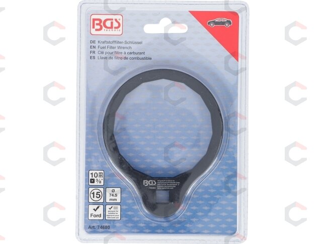 Tepalo filtro raktas | 15-kampis | Ø 74,5 mm | 3/8" | Ford 1,5–1,6 EcoBoost (74680B) 3 Tepalo filtro raktas | 15-kampis | Ø 74,5 mm | 3/8" | Ford 1,5–1,6 EcoBoost (74680B) 3