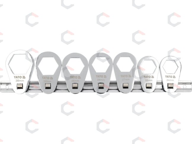 Tepalo filtro raktų rinkinys | 24 - 36 mm | 7 vnt. (YT-05985) Tepalo filtro raktų rinkinys | 24 - 36 mm | 7 vnt. (YT-05985)