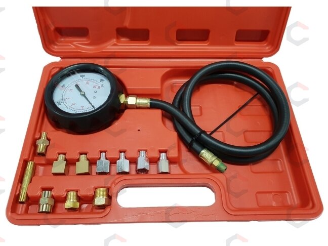 Tepalo slėgio matuoklis su antgaliais | 0–35 bar (0–500 PSI) | ilga žarna (57675V) 1 Tepalo slėgio matuoklis su antgaliais | 0–35 bar (0–500 PSI) | ilga žarna (57675V) 1