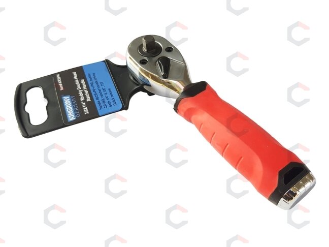 Terkšlė galvutėms dvipusė | smulkūs dantukai | 6.3 mm (1/4") / 10 mm (3/8") (KR3814) 2 Terkšlė galvutėms dvipusė | smulkūs dantukai | 6.3 mm (1/4") / 10 mm (3/8") (KR3814) 2