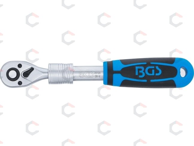 Terkšlė galvutėms ištraukiama | 6.3 mm (1/4") | 190 - 225 mm (25120) 2 Terkšlė galvutėms ištraukiama | 6.3 mm (1/4") | 190 - 225 mm (25120) 2