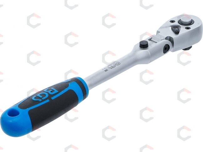 Terkšlė galvutėms lanksti, fiksuojama | išorinis kvadratas 10 mm (3/8") (286) 1 Terkšlė galvutėms lanksti, fiksuojama | išorinis kvadratas 10 mm (3/8") (286) 1
