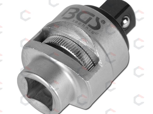 Terkšlinis adapteris | Smulkūs dantukai | išorinis kvadratas 12,5 mm (1/2") (2301) Terkšlinis adapteris | Smulkūs dantukai | išorinis kvadratas 12,5 mm (1/2") (2301)