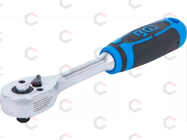Terkšlinis raktas reversinis | tiesus smulkūs dantukai | 6,3 mm (1/4") (680)