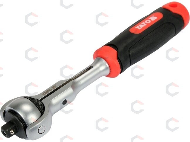 Terkšlinis raktas šarnyrinis 180° | smulkūs dantukai | 6.3 mm (1/4") (YT-07200) 1 Terkšlinis raktas šarnyrinis 180° | smulkūs dantukai | 6.3 mm (1/4") (YT-07200) 1