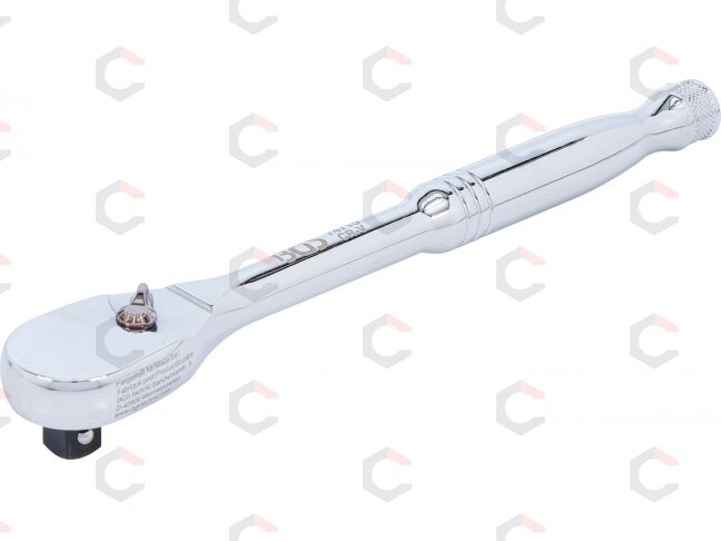 Terkšlinis raktas su perjungimu | 10 mm (3/8") | CrV | smulkūs dantukai (74710) Terkšlinis raktas su perjungimu | 10 mm (3/8") | CrV | smulkūs dantukai (74710)
