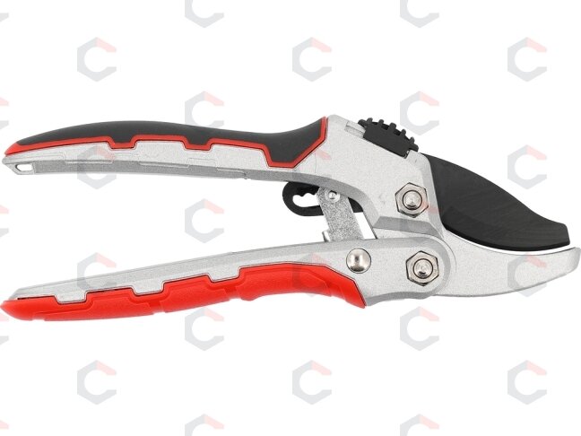 Genėjimo žirklės atraminio tipo su reketiniu mechanizmu 190 mm (YT-88122) 1 Genėjimo žirklės atraminio tipo su reketiniu mechanizmu 190 mm (YT-88122) 1