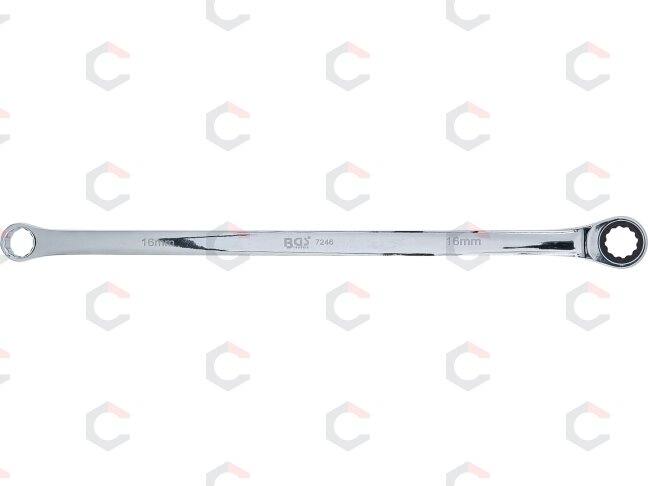 Terkšlinis žiedinis dvipusis veržliaraktis | ilgas tipas | 16 mm (7246) 1 Terkšlinis žiedinis dvipusis veržliaraktis | ilgas tipas | 16 mm (7246) 1
