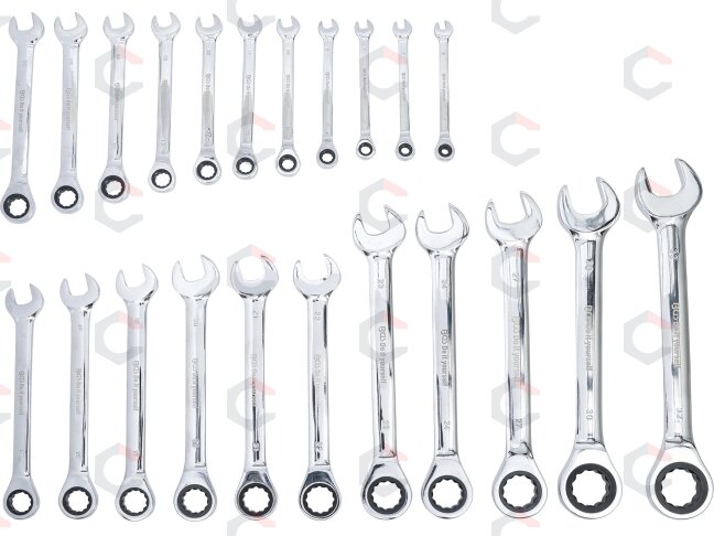 Terkšlinių raktų rinkinys | 6 - 32 mm | 22 vnt. (30009) 3 Terkšlinių raktų rinkinys | 6 - 32 mm | 22 vnt. (30009) 3