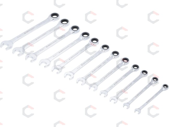 Terkšlinių raktų rinkinys | 8-19 mm | 12 vnt. (30001) 1 Terkšlinių raktų rinkinys | 8-19 mm | 12 vnt. (30001) 1