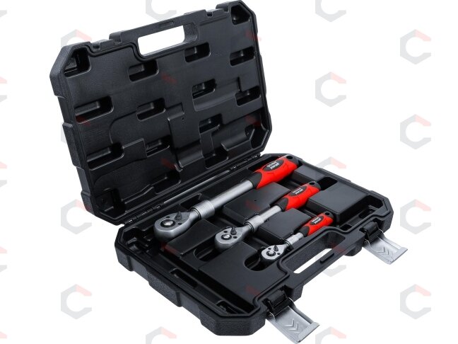 Terkšlių rinkinys | ištraukiamos | 6,3 mm (1/4") / 10 mm (3/8") / 12,5 mm (1/2") | 3 vnt. (72113) 2 Terkšlių rinkinys | ištraukiamos | 6,3 mm (1/4") / 10 mm (3/8") / 12,5 mm (1/2") | 3 vnt. (72113) 2