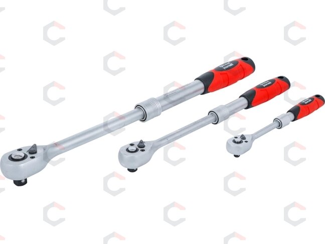Terkšlių rinkinys | ištraukiamos | 6,3 mm (1/4") / 10 mm (3/8") / 12,5 mm (1/2") | 3 vnt. (72113) Terkšlių rinkinys | ištraukiamos | 6,3 mm (1/4") / 10 mm (3/8") / 12,5 mm (1/2") | 3 vnt. (72113)