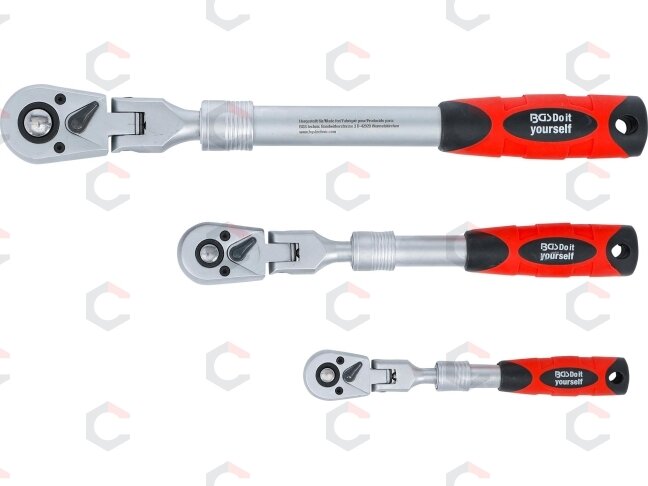 Terkšlių rinkinys | ištraukiamos šarnyrinės | 6,3 mm (1/4") / 10 mm (3/8") / 12,5 mm (1/2") | 3 vnt. (72114) 2 Terkšlių rinkinys | ištraukiamos šarnyrinės | 6,3 mm (1/4") / 10 mm (3/8") / 12,5 mm (1/2") | 3 vnt. (72114) 2