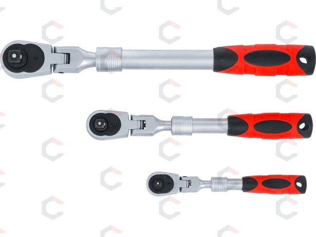 Terkšlių rinkinys | ištraukiamos šarnyrinės | 6,3 mm (1/4") / 10 mm (3/8") / 12,5 mm (1/2") | 3 vnt. (72114) 5 Terkšlių rinkinys | ištraukiamos šarnyrinės | 6,3 mm (1/4") / 10 mm (3/8") / 12,5 mm (1/2") | 3 vnt. (72114) 5
