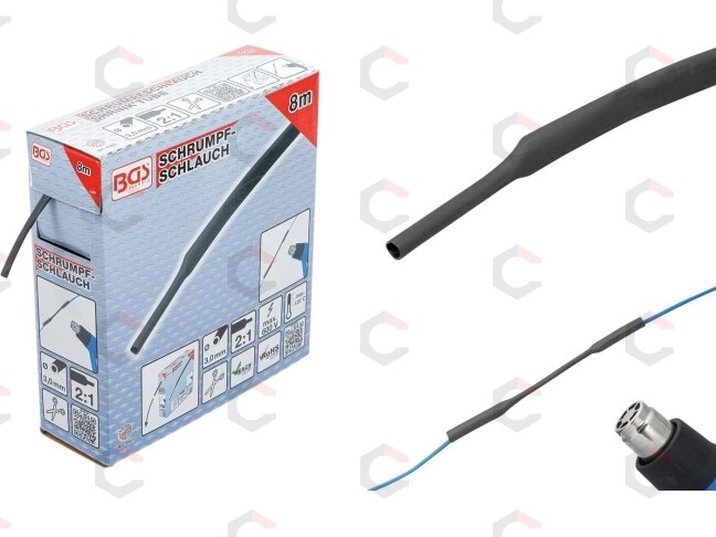 Termoizoliacinė žarnelė (kembrikas) juoda | dėžutė | Ø 3.2 mm | 10 m (6923) 4 Termoizoliacinė žarnelė (kembrikas) juoda | dėžutė | Ø 3.2 mm | 10 m (6923) 4