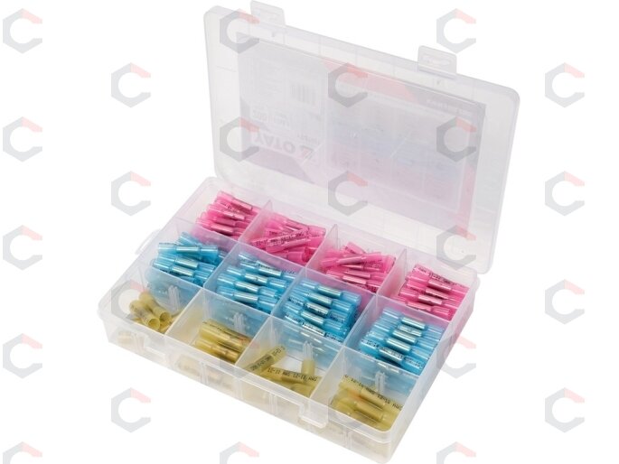 Termo gilzių / movų rinkinys | su variu | 0,5-6 mm | 220 vnt. (YT-81461) Termo gilzių / movų rinkinys | su variu | 0,5-6 mm | 220 vnt. (YT-81461)