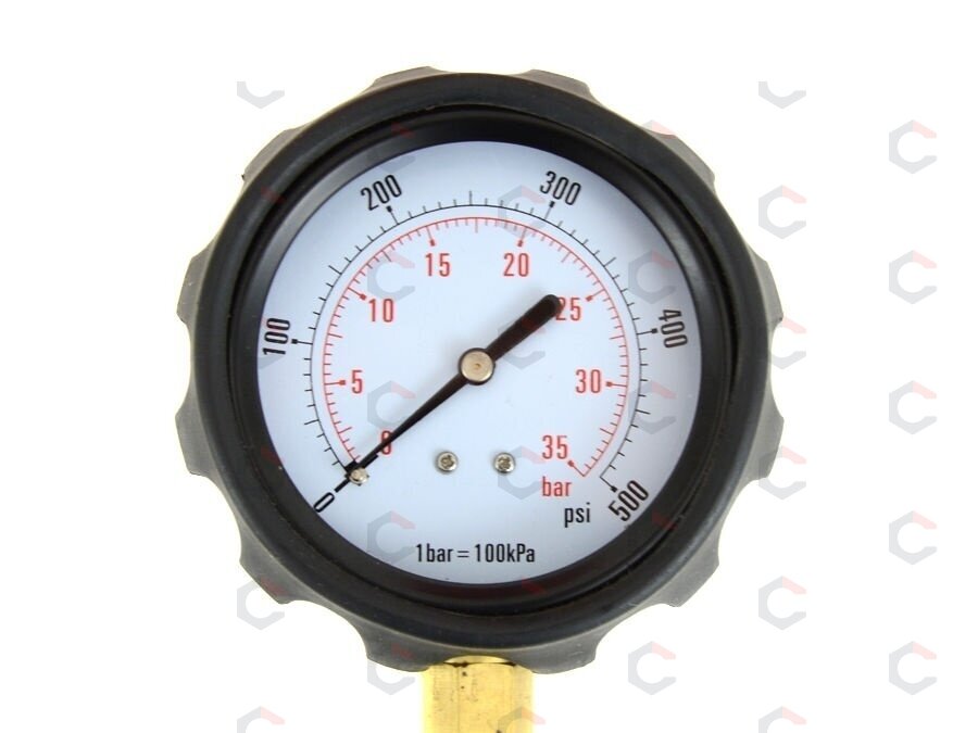 Tepalo slėgio matuoklis su antgaliais | 0–35 bar (0–500 PSI) | ilga žarna (57675V) 4 Tepalo slėgio matuoklis su antgaliais | 0–35 bar (0–500 PSI) | ilga žarna (57675V) 4