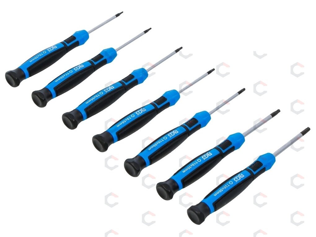 Tikslių atsuktuvų rinkinys | T-Star (Torx) T6 - T7 - T8 - T9 - T10 - T15 - T20 | 7 vnt. (4880) 2 Tikslių atsuktuvų rinkinys | T-Star (Torx) T6 - T7 - T8 - T9 - T10 - T15 - T20 | 7 vnt. (4880) 2