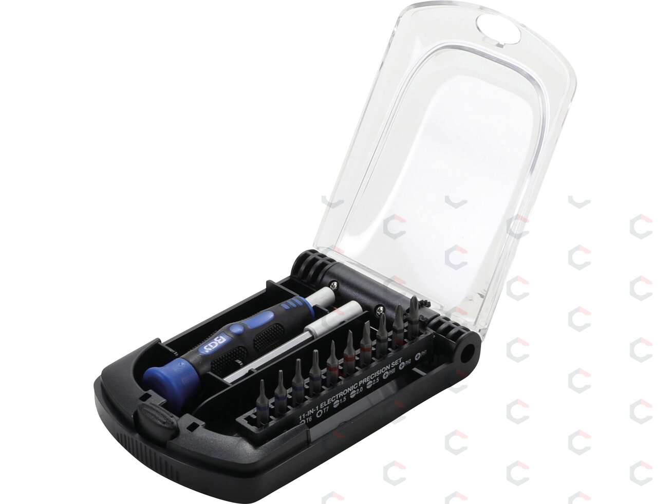 Tikslių atsuktuvų rinkinys | elektronikos technikams | 11 vnt. (8452) Tikslių atsuktuvų rinkinys | elektronikos technikams | 11 vnt. (8452)