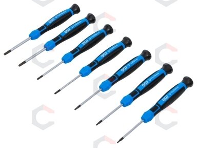 Tikslių atsuktuvų rinkinys | T-Star (Torx) T6 - T7 - T8 - T9 - T10 - T15 - T20 | 7 vnt. (4880)
