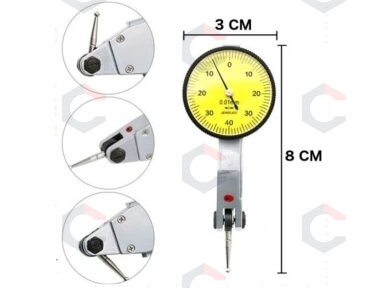 Tikslus precizinis pakreipimo svirties matuoklio indikatorius | 0,01 mm (DG2B) Tikslus precizinis pakreipimo svirties matuoklio indikatorius | 0,01 mm (DG2B)
