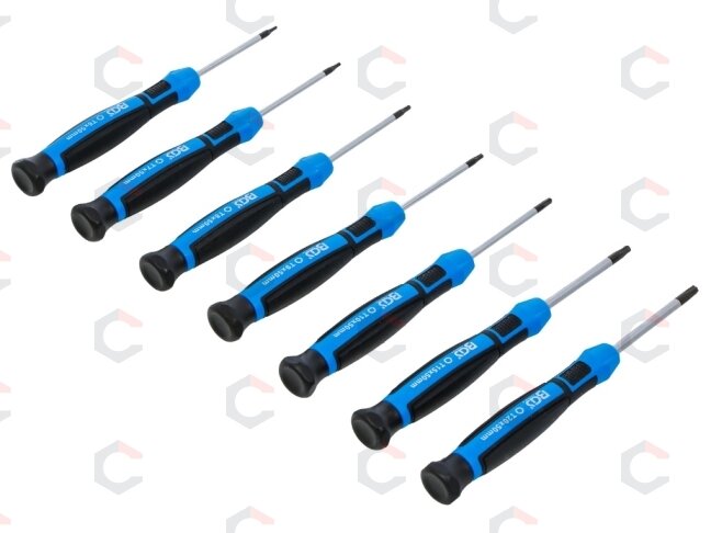 Tikslių atsuktuvų rinkinys | T-Star (Torx) T6 - T7 - T8 - T9 - T10 - T15 - T20 | 7 vnt. (4880) 2 Tikslių atsuktuvų rinkinys | T-Star (Torx) T6 - T7 - T8 - T9 - T10 - T15 - T20 | 7 vnt. (4880) 2
