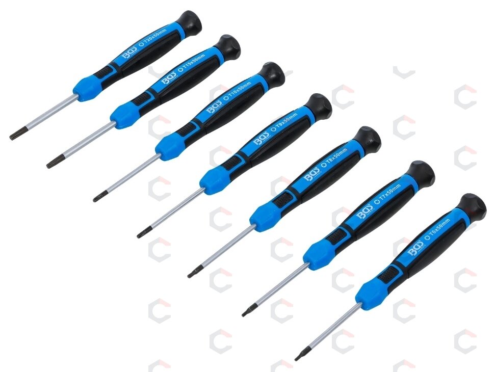 Tikslių atsuktuvų rinkinys | T-Star (Torx) T6 - T7 - T8 - T9 - T10 - T15 - T20 | 7 vnt. (4880)