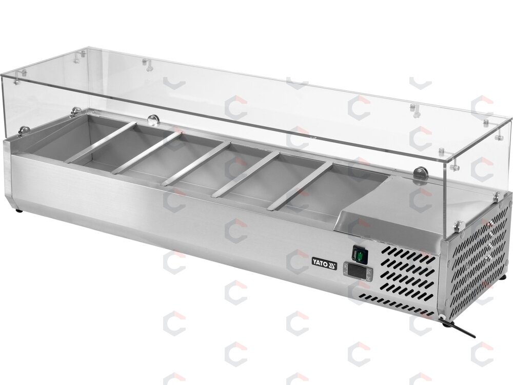 Šaldymo vitrina antstatas 6×GN 1/3 | 140 × 39,5 × 43,5 cm (YG-05330) Šaldymo vitrina antstatas 6×GN 1/3 | 140 × 39,5 × 43,5 cm (YG-05330)