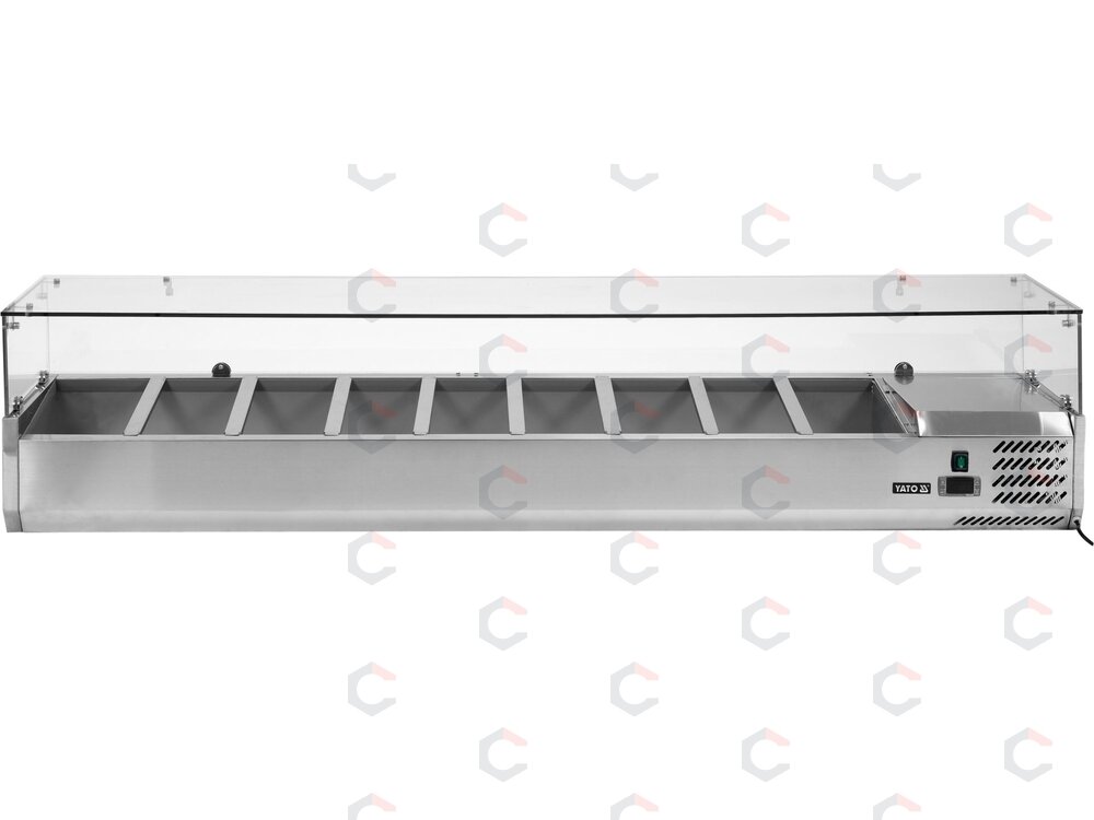 Šaldymo vitrina antstatas 9×GN 1/3 | 200 × 39,5 × 43,5 cm (YG-05332) 1 Šaldymo vitrina antstatas 9×GN 1/3 | 200 × 39,5 × 43,5 cm (YG-05332) 1