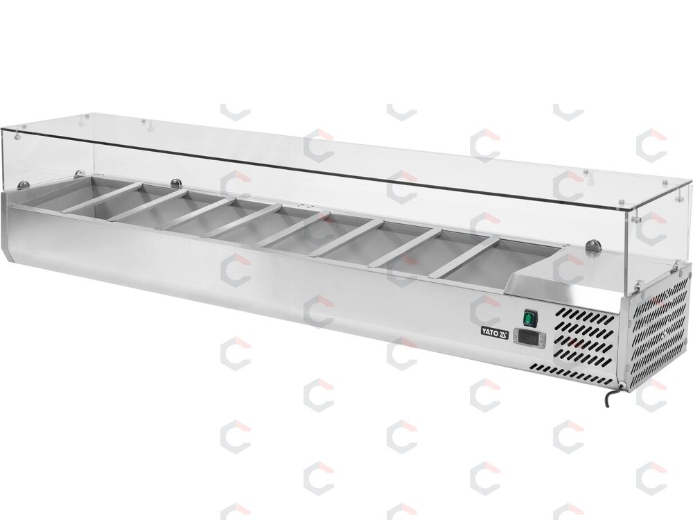 Šaldymo vitrina antstatas 9×GN 1/3 | 200 × 39,5 × 43,5 cm (YG-05332) Šaldymo vitrina antstatas 9×GN 1/3 | 200 × 39,5 × 43,5 cm (YG-05332)