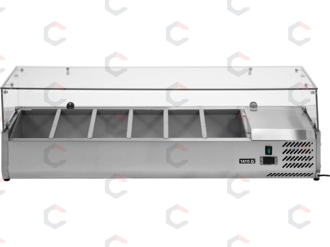 Šaldymo vitrina antstatas 6×GN 1/4 | 140 × 33,5 × 43,5 cm (YG-05321) 2