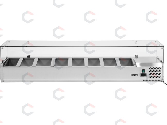 Šaldymo vitrina antstatas 8×GN 1/4 | 180 × 33,5 × 43,5 cm (YG-05323) 1 Šaldymo vitrina antstatas 8×GN 1/4 | 180 × 33,5 × 43,5 cm (YG-05323) 1