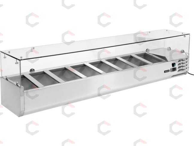 Šaldymo vitrina antstatas 8×GN 1/4 | 180 × 33,5 × 43,5 cm (YG-05323) 2 Šaldymo vitrina antstatas 8×GN 1/4 | 180 × 33,5 × 43,5 cm (YG-05323) 2