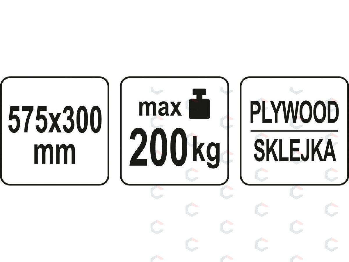 Transportavimo vežimėlis / platforma | 575x300 mm / iki 200 kg (YT-37421) 3 Transportavimo vežimėlis / platforma | 575x300 mm / iki 200 kg (YT-37421) 3