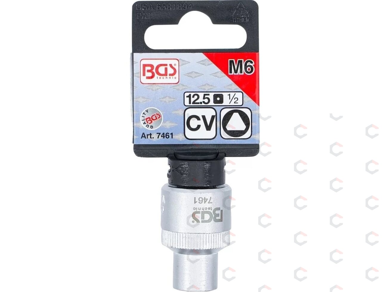 Trikampė galvutė įpurškimo siurblio remontui 1/2", M6 (10 mm) (7461) 3