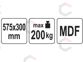 Transportavimo vežimėlis / platforma su rankena | 575 x 300 mm / iki 200 kg (YT-37422) 3 Transportavimo vežimėlis / platforma su rankena | 575 x 300 mm / iki 200 kg (YT-37422) 3