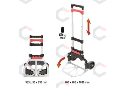 Transportavimo vežimėlis | keliamoji galia 60 kg (YT-37410) Transportavimo vežimėlis | keliamoji galia 60 kg (YT-37410)