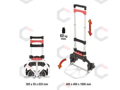 Transportavimo vežimėlis laiptais | keliamoji galia 60 kg (YT-37411) Transportavimo vežimėlis laiptais | keliamoji galia 60 kg (YT-37411)