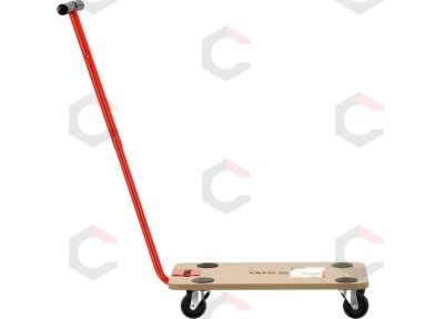 Transportavimo vežimėlis / platforma su rankena | 575 x 300 mm / iki 200 kg (YT-37422) Transportavimo vežimėlis / platforma su rankena | 575 x 300 mm / iki 200 kg (YT-37422)